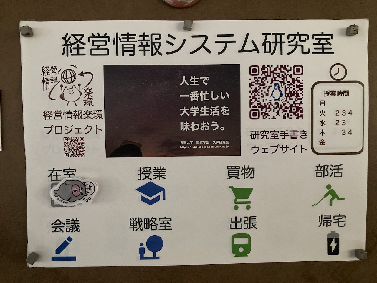 行方不明の時は多分６階です